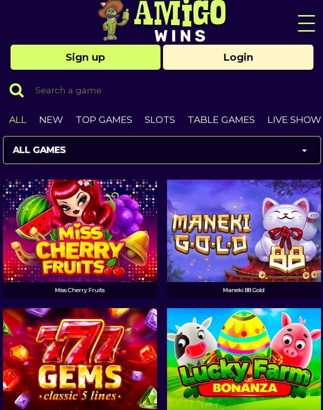 Experience the Thrill of Amigo Wins Casino Online Slots Experience the Thrill of Amigo Wins Casino Online Slots